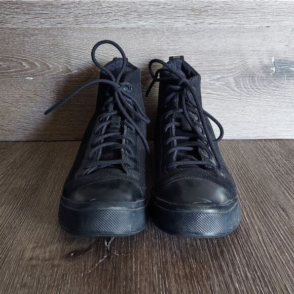 Converse All Star Disrupt CX Hi Triple Black Faux Suede High Top Sneakers Size 7 - Picture 2 of 9